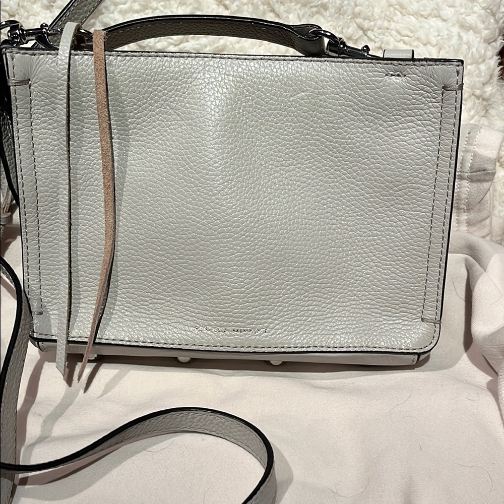 Rebecca Minkoff Bone color Crossbody Bag with Pebbled Leather